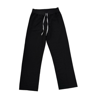 Figs Men's Bottom Black Scrubs Joggers with Gray Drawstring